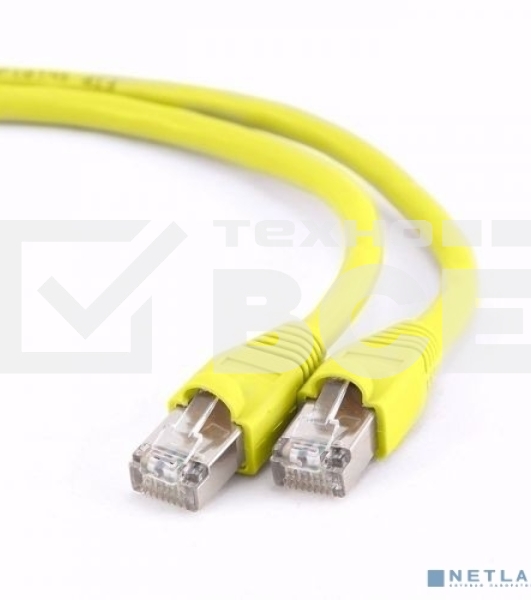Патч-корд FTP Cablexpert кат.6, 10м, литой, многожильный (жёлтый)