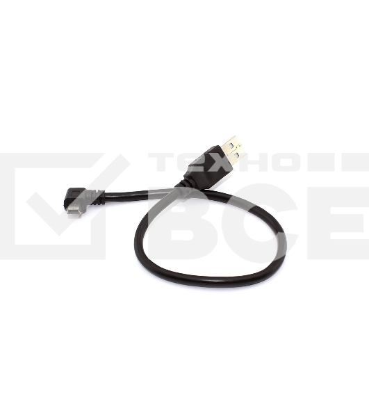 Кабель USB  Type A на Mini USB угол вправо 0,25 м