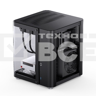 Корпус без блока питания Корпус JONSBO TK-1 Black 2.0 MATX без БП, mini-ITX, micro-ATX, черный