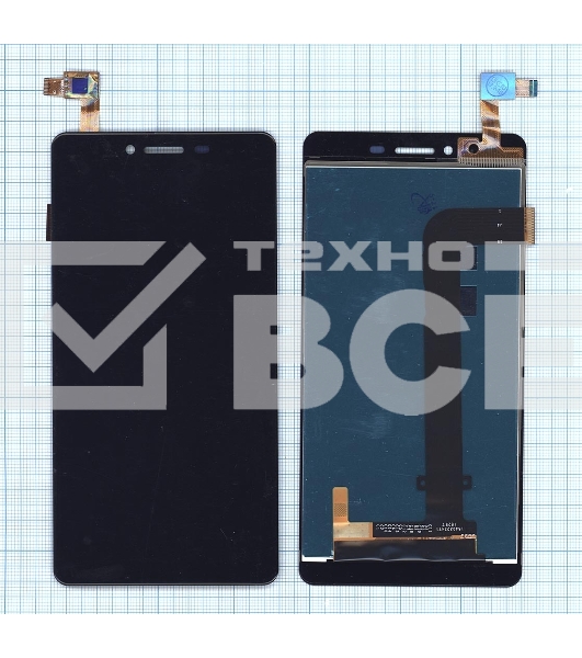 Дисплей для Micromax Canvas 6 Pro E484 черный