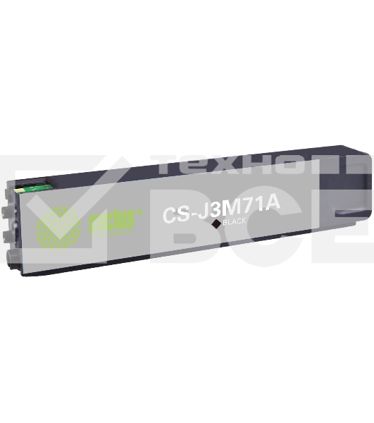 Картридж струйный Cactus CS-J3M71A (981A) черный пигментный (155 мл) для HP PageWide 556dn Enterprise/586dn