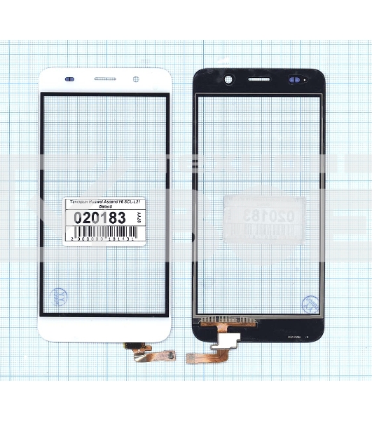 Сенсорное стекло (тачскрин) для Huawei Ascend Y6 белое
