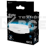 Лампа светодиодная Gauss 108008308 8Вт цок.:GX53 таблетка 150B св.свеч.бел.хол. GX53 (упак.:10шт), фото6