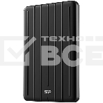 Твердотельный диск Silicon Power Bolt B75 Pro, External, 2Tb Type-C [R/W - 520/420 MB/s] Алюминий/Черный, фото3