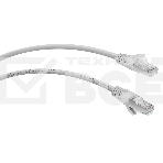Шнур комм. Cabeus, Cat.5e, экр., F/UTP, RJ45/RJ45, PVC, AWG24, 1м, серый, фото 1