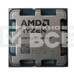 Процессор AMD RYZEN 9 9900X3D OEM (Granite Ridge, 4nm, C12/T24, Base 4,4GHz, Turbo 5,5GHz, GPU Radeon Graphics, L3 128Mb, TDP 120W, SAM5)