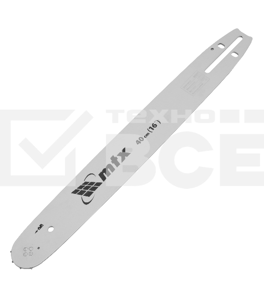 Шина для бензопилы MTX длина 40 см (16'), шаг 0,325', паз 1,5 мм, 64 звена