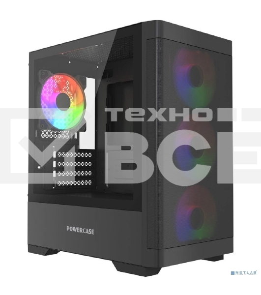 Корпус PowerCase Mistral Micro A13B, Micro-Tower, чёрный