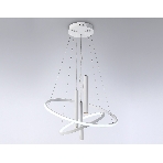 Подвесной светодиодный светильник Ambrella light FL5371/2+3 WH белый 93W 3000K/4200K/6400K+4200K D600/400*1200 (ПДУ ИК), фото3