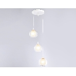 Подвесной светильник TR3540/3 WH/CL/FR белый/прозрачный/белый матовый E27*3 max 40W D281*800, фото3