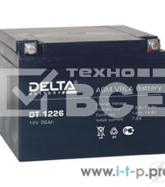 Батарея Delta DT 1226 (12V, 26Ah)