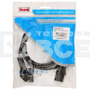 Кабель питания Buro AN23-1000 IEC320-C13/евровилка 1.8м