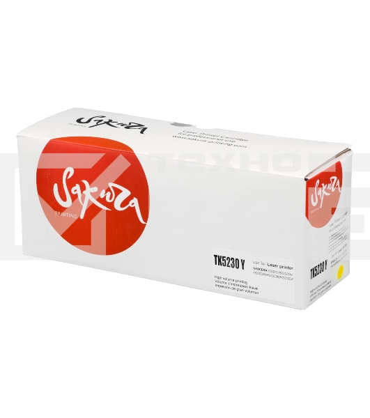 Картридж Sakura TK5230Y для Kyocera Mita ECOSYS p5021cdn/ p5021cdw/ p5221cdn/ p5521cdw, желтый, 2 200 к.