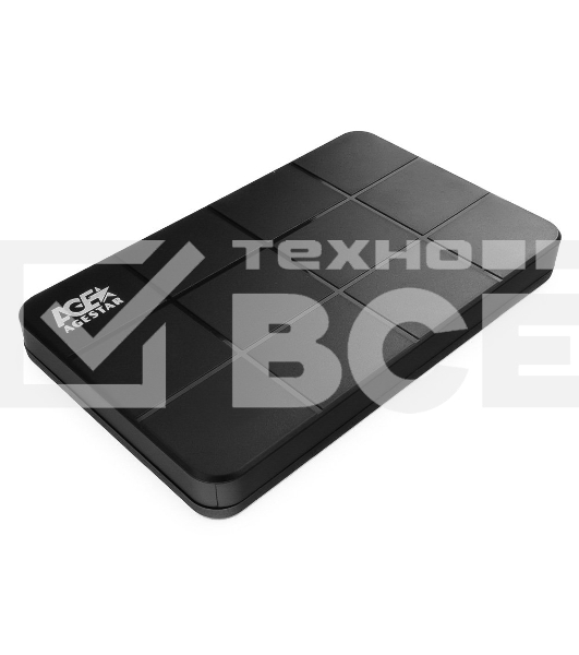 Внешний корпус для HDD AgeStar 3UB2P1 SATA III пластик черный 2.5