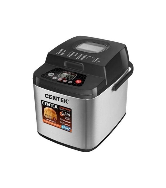 Хлебопечка Centek CT-1410 чёрный, 650 Вт, 0.75 кг, 19 программ