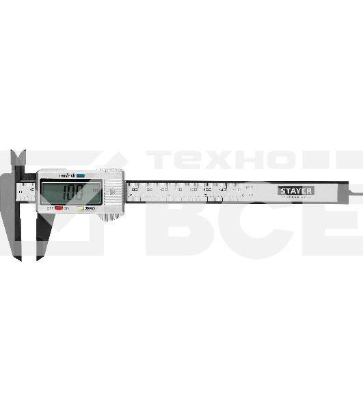 Штангенциркуль STAYER 34411-150 MASTER электронный, шаг измерения 0,1, 150мм