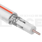 Кабель коаксиальный PROconnect SAT 50 M, CCS/Al/Al, 75%, 75 Ом, бухта 100 м, белый, фото 1
