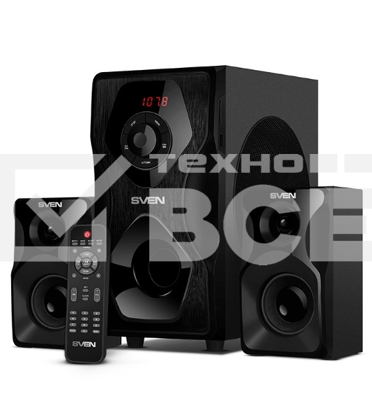 Акустическая система SVEN AC MS-2055, черный (55Вт, FM-тюнер, USB/SD, дисплей, ПДУ, Bluetooth)