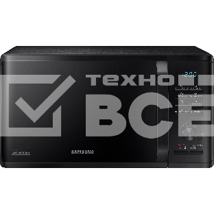 Микроволновая печь Samsung MG23K3515AK черный 23л 800Вт  поворотный механизм, кнопки