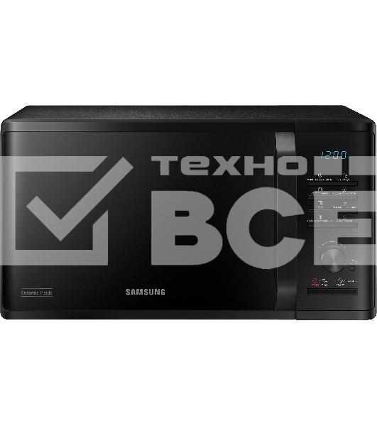 Микроволновая печь Samsung MG23K3515AK черный 23л 800Вт  поворотный механизм, кнопки