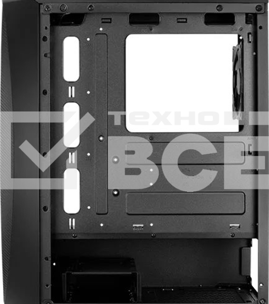 Компьютерный корпус Aerocool / Formula Aero One Eclipse-G-BK-v1 черный без БП ATX 4x120mm 2xUSB3.0 audio