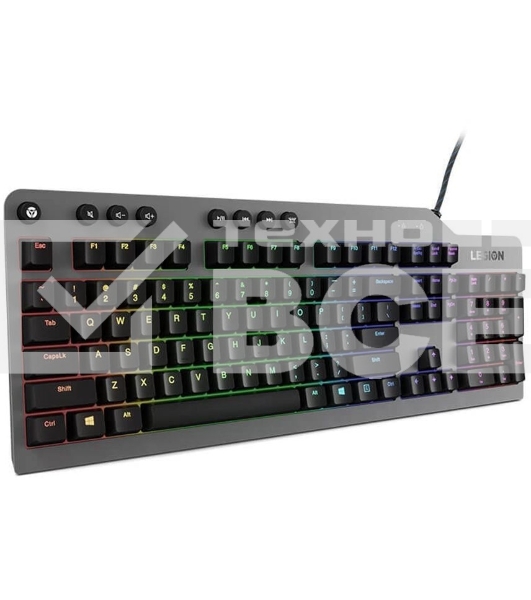 Клавиатура проводная Lenovo Legion K500 RGb механическая черный USB Multimedia for gamer LED (подставка для запястий)