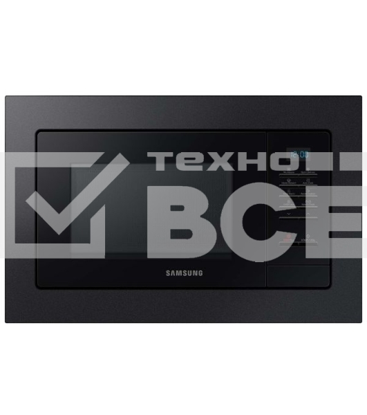 Микроволновая печь Samsung MS20A7013AB/BW черный (встраиваемая)
