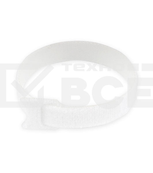 Хомуты-липучки на основе ленты Velcro® VT-200x11WT  200 x 11 мм, черные (12 шт.)