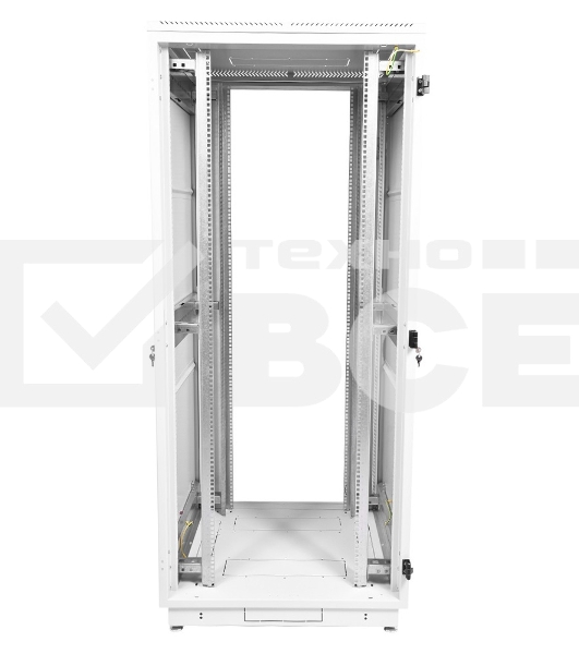 Шкаф телекоммуникационный напольный 42U (800x1000) дверь перфорированная (3 места), [ ШТК-М-42.8.10-4ААА ]