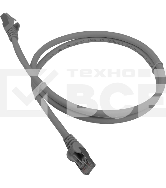 Патч-корд LANMASTER LSZH FTP кат.6A, 7.0 м, серый