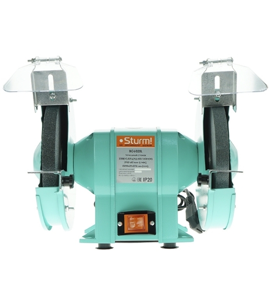 Точило Sturm BG6020L 400Вт 2950об/мин круг 200x20x16мм подсветка