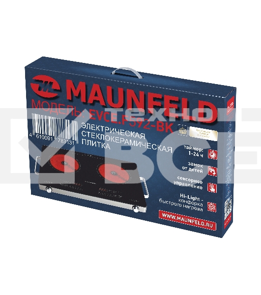 Электрическая плитка Maunfeld EVCE.F592-BK