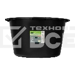 Таз Сибртех строительный круглый, черный, 30л, Россия 81455, фото 1