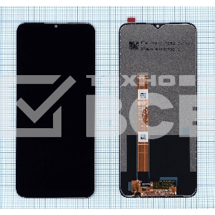Дисплей для Realme 5 черный