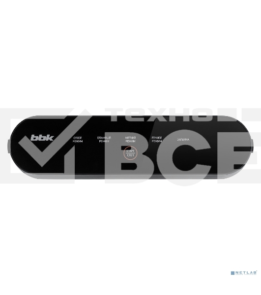 Вакуумный упаковщик BBK BVS 602 чёрный сенсорный 90 Вт