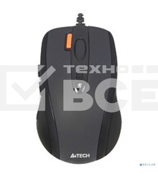 Мышь проводная A4Tech N-70FX черный, 1600 dpi, USB, кнопки - 7