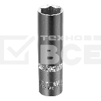 Головка торцевая удлиненная, 16 мм, 6-гранная, CrV, под квадрат 1/2