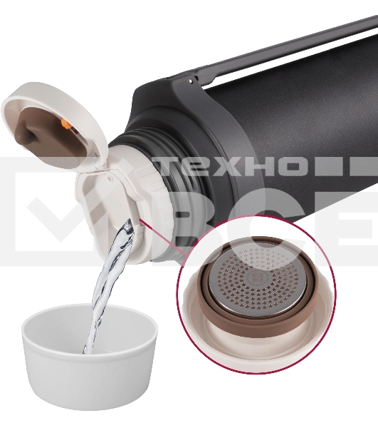 Термос для напитков Rondell Filigran RDS-1896 2.3 л. темно-серый, картонная коробка