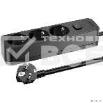 Сетевой удлинитель Perfeo 'REAL STRIP' 1,0 м, 3 розетки, 16А, 3500 Вт, черный., фото3