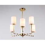 Люстра Ambrella light LH56215/6 BS/FR латунь/белый матовый E27/6 max 60W D600*600, фото3