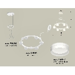 Светильник Ambrella light XR92031203/6 SWH/FR белый песок/белый матовый GX53 (A9203, C9231, N8477), фото 1
