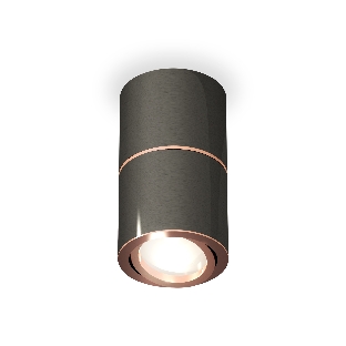 Светильник Ambrella Light XS7403100 DCH/PPG черный хром/золото розовое полированное MR16 GU5.3 (C7403, A2073, C7403, N7005)