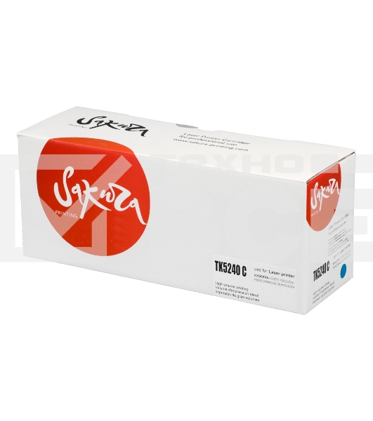 Картридж Sakura TK5240C для Kyocera Mita ECOSYS p5026cdn/ p5026cdw/ m5526cdn/ m5526cdw, синий, 3 000к.