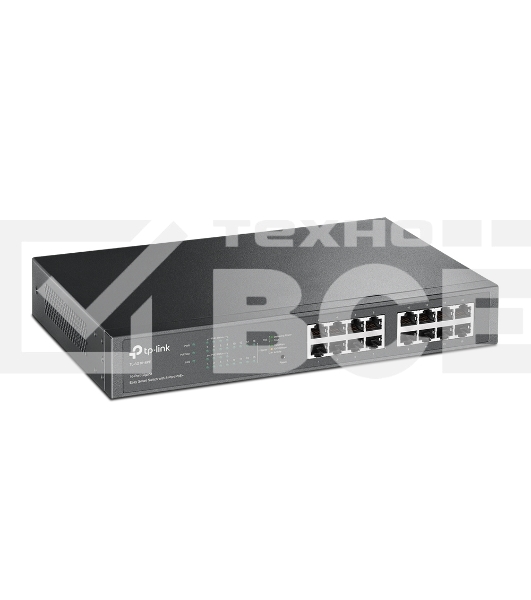 Коммутатор TP-LINK SMB TL-SG1016PE Easy Smart гигабитный 16-портовый коммутатор с 8 портами PoE+