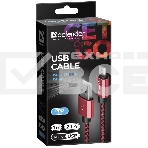 Кабель Defender USB2.0 TO MICRO-USB 1M RED USB08-03T, фото6