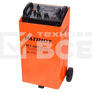 Устройство пуско-зарядное PATRIOT BCT-620T Start220В±15% 3300Вт 12/24В з/п90/550А 50-1000А/ч 25кг