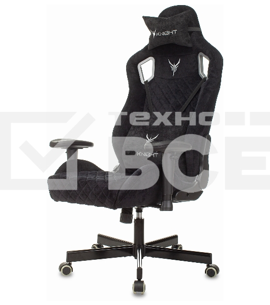 Кресло игровое Knight Outrider Light-20 черный с подголов. крестовина металл