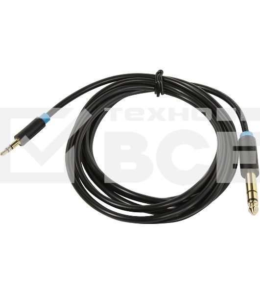 Кабель Vention аудио Jack 6,5 mm M/ 3,5 M - 2 м