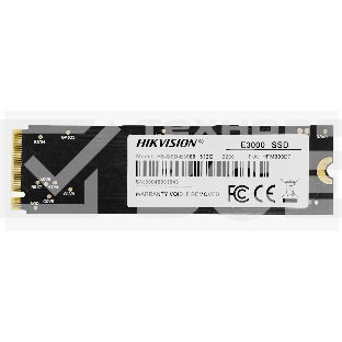 Накопитель SSD Hikvision E3000, 512Gb, PCIe 3.0 x4, M.2 2280, NVMe, R/W 3500/1800