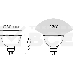 Лампа светодиодная Gauss Elementary MR16 9Вт цок.:GX5.3 спот 220B 6500K св.свеч.бел.хол. MR16 (упак.:10шт) (13539), фото5